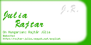 julia rajtar business card